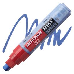 Amsterdam Acrylic Marker - Ultramarine 15 mm marker and swatch