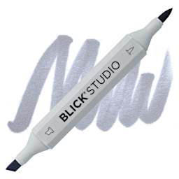 Blick Studio Brush Marker - Cool Gray 50% marker and swatch