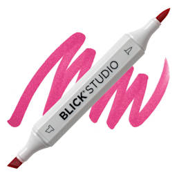 Blick Studio Brush Marker - Watermelon marker and swatch