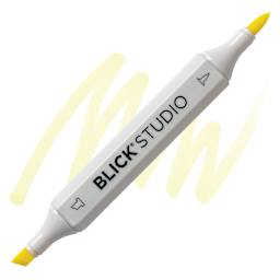 Blick Studio Brush Marker - Straw Yellow marker and swatch
