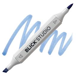 Blick Studio Brush Marker - Washed Denim marker and swatch