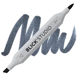 Blick Studio Brush Marker - Basic Gray 5 marker and swatch