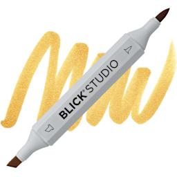Blick Studio Brush Marker - Caramel marker and swatch