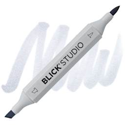 Blick Studio Brush Marker - Cool Gray 40% marker and swatch