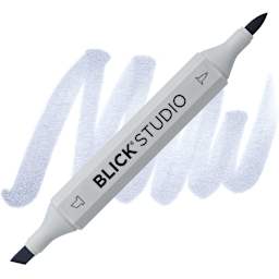 Blick Studio Brush Marker - Cool Gray 50% marker and swatch
