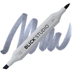 Blick Studio Brush Marker - Cool Gray 60% marker and swatch