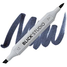 Blick Studio Brush Marker - Cool Gray 90% marker and swatch
