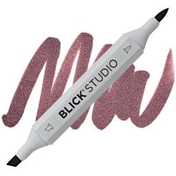 Blick Studio Brush Marker - Dark Umber marker and swatch