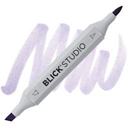 Blick Studio Brush Marker - Gray Lavender marker and swatch