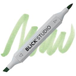 Blick Studio Brush Marker - Green Tomato marker and swatch