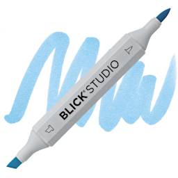 Blick Studio Brush Marker - Horizon Blue marker and swatch