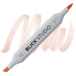Blick Studio Brush Marker - Light Peach marker and swatch