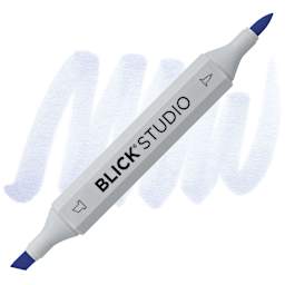 Blick Studio Brush Marker - Light Periwinkle marker and swatch