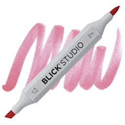 Blick Studio Brush Marker - Peach marker and swatch