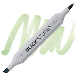 Blick Studio Brush Marker - Sage marker and swatch