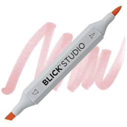 Blick Studio Brush Marker - Salmon Pink marker and swatch