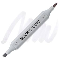 Blick Studio Brush Marker - Warm Gray 20% marker and swatch