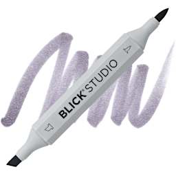 Blick Studio Brush Marker - Warm Gray 60% marker and swatch