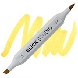 Blick Studio Brush Marker - Yellow Ochre marker and swatch