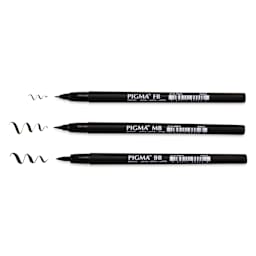 Sakura Pigma Professional Brush Pens - Pkg of 3, contents