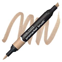 Winsor & Newton Promarker Brush Marker - Cinnamon marker and swatch