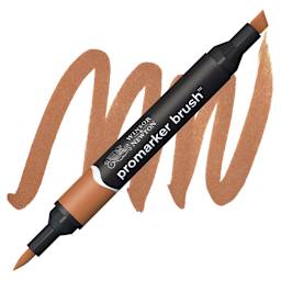 Winsor & Newton Promarker Brush Marker - Cocoa marker and swatch