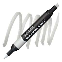 Winsor & Newton Promarker Brush Marker - Cool Grey 3 marker and swatch