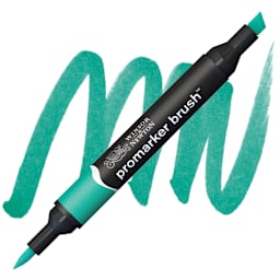 Winsor & Newton Promarker Brush Marker - Ocean Teal marker and swatch
