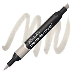 Winsor & Newton Promarker Brush Marker - Warm Grey 2 marker and swatch