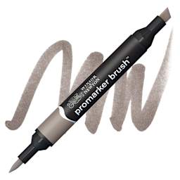 Winsor & Newton Promarker Brush Marker - Warm Grey 4 marker and swatch