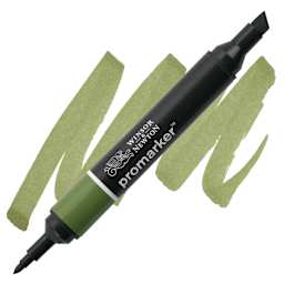 Winsor & Newton Promarker - Pesto marker and swatch marker and swatch