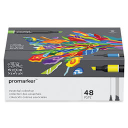 Winsor & Newton Promarker - Essential Collection, Set of 48, packaging