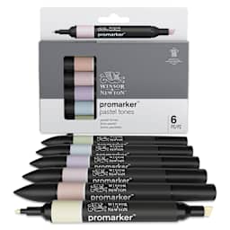 Winsor & Newton Promarker - Pastel Tones, Set of 6