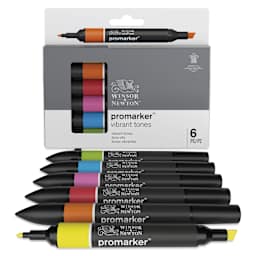 Winsor & Newton Promarker - Vibrant Tones, Set of 6