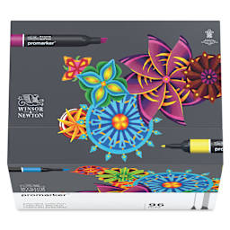 Winsor & Newton Promarker - Extended Collection, Set of 96, top of packaging