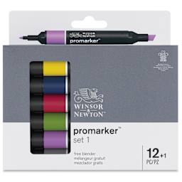 Winsor & Newton Promarker - Set 1, Set of 13, front of packaging
