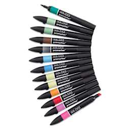 Winsor & Newton Promarker - Set 2, Set of 13, markers fanned out