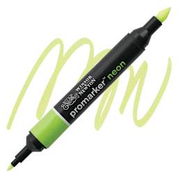Winsor & Newton ProMarker - Neon Luminous Yellow marker and swatch