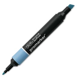Winsor & Newton Promarker - Cloud Blue (Marker with caps off)
