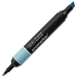 Winsor & Newton Promarker - Pebble Blue (Marker with caps off)