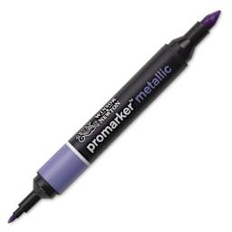 Winsor & Newton Promarker Metallic Marker - Violet, caps off