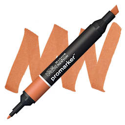 Winsor & Newton Promarker - Burnt Orange marker and swatch