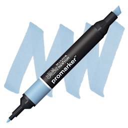 Winsor & Newton Promarker - Denim Blue marker and swatch