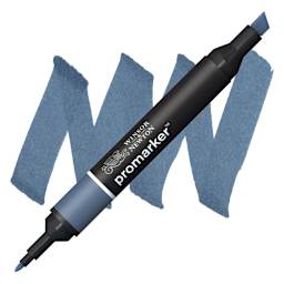Winsor & Newton Promarker - Midnight Blue marker and swatch