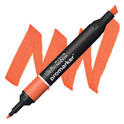 Winsor & Newton Promarker - Orange marker and swatch