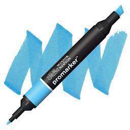 Winsor & Newton Promarker - Sky Blue marker and swatch