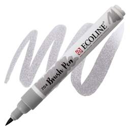Royal Talens Ecoline Brush Marker - Grey marker and swatch