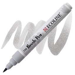 Royal Talens Ecoline Brush Marker - Cold Grey Light marker and swatch