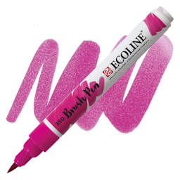 Royal Talens Ecoline Brush Marker - Fuchsia marker and swatch