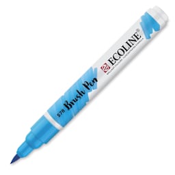 Royal Talens Ecoline Brush Pen Marker - Single Sky Blue marker shown